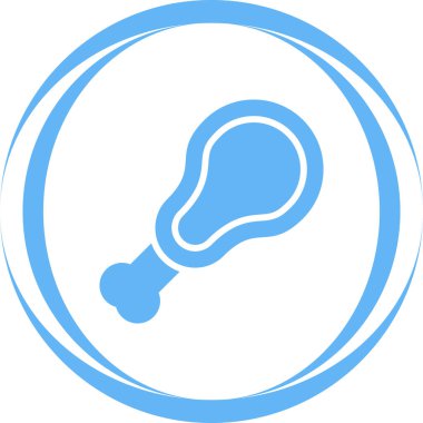 Pişmiş tavuğun temel doğrusal resmi