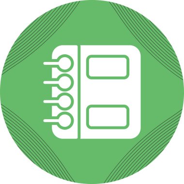 Spiral Notepad web simgesi vektör çizimi