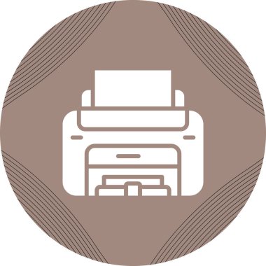 Yazıcı simgesi vektör illüstrasyonu 