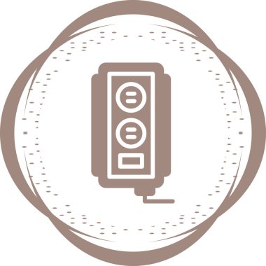 Soket. Web simgesi basit illüstrasyon