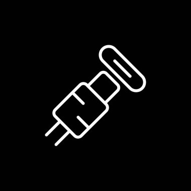usb kablo simgesi vektör illüstrasyonu
