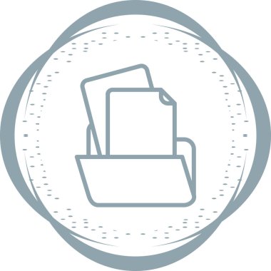 belge web simgesi vektör illüstrasyonu