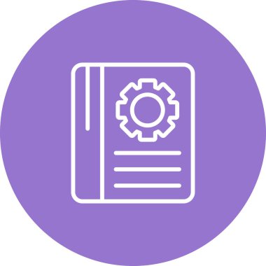 kitap web simgesi basit illüstrasyon