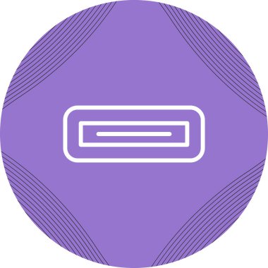 usb Web simgesi vektör illüstrasyonu