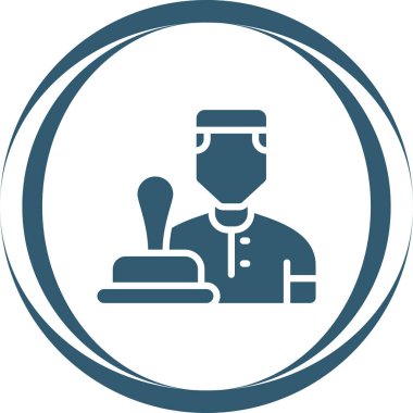 Kullanıcı simgesinin vektör çizimi