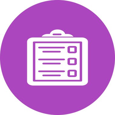 Belge simgesinin vektör illüstrasyonu. Pano       