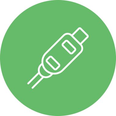 Modern hdmi simgesinin soyut vektör çizimi