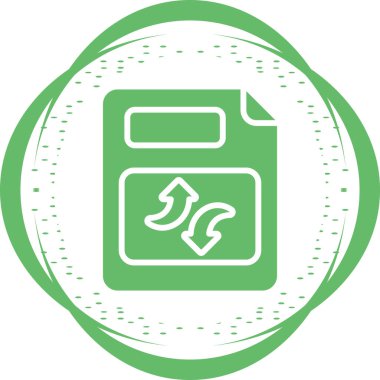 belge web simgesi vektör illüstrasyonu