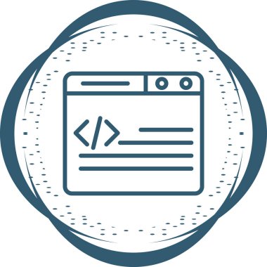 Web tarayıcı simgesi, vektör çizim 