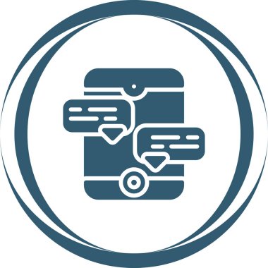 Konuşma baloncukları. Web simgesi vektör illüstrasyonu  