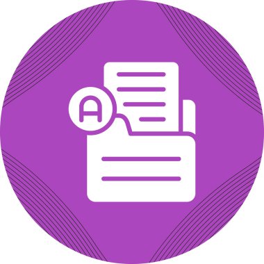 belge web simgesi vektör illüstrasyonu
