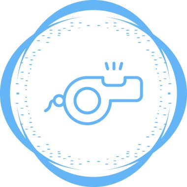 Whistle simgesinin temel doğrusal çizimi