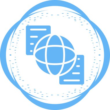 belge web simgesi vektör illüstrasyonu