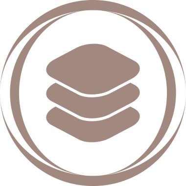 Katman simgesinin vektör illüstrasyonu