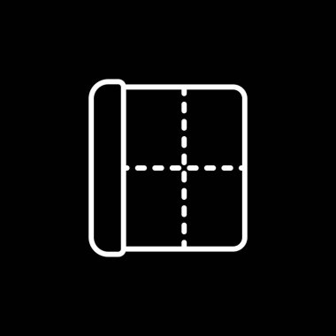 Kenarlıklar düz simge, vektör illüstrasyonu