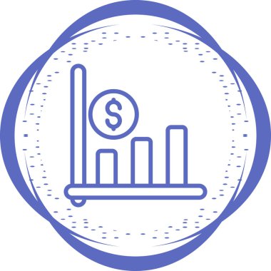 grafik ikonu vektör illüstrasyonu 