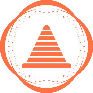 Trafik konisinin basit vektör çizimi