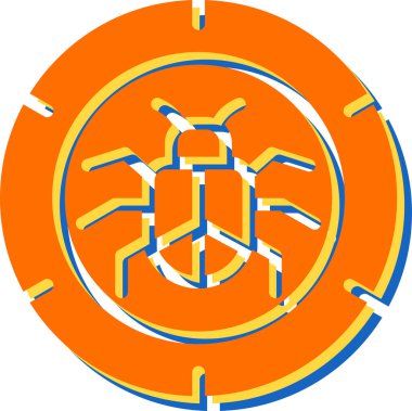 Hata Ayıklayıcı simgesinin basit vektör çizimi