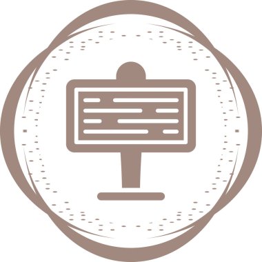 Tabela tahtası. Web simgesi vektör illüstrasyonu