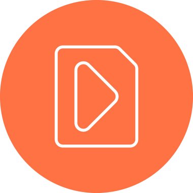 video dosyası simge vektör çizim