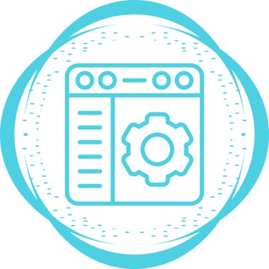 ayar simgesi vektör illüstrasyonu