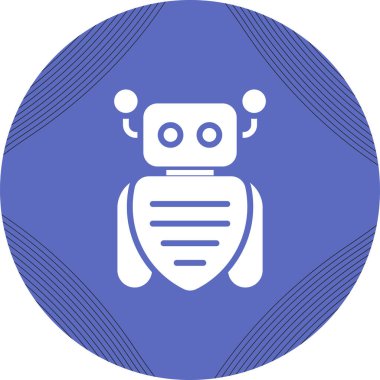 robot. Web simgesi basit tasarım 