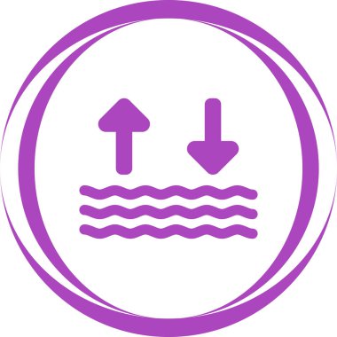Wave web icon vector illustration