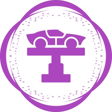 Araba Kaldırıcı simgesinin vektör illüstrasyonu         