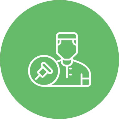 Kullanıcı simgesinin vektör çizimi