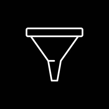 Süzgeç. Web simgesi basit illüstrasyon     