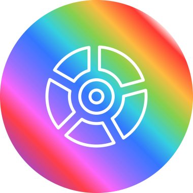 Pasta grafiği vektör illüstrasyonu