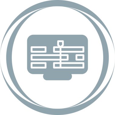 Modern Zaman Çizgisi simgesinin vektör çizimi      