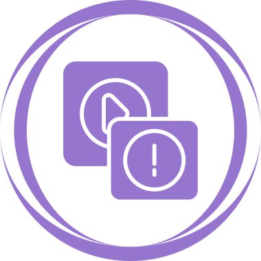 Hata web simgesi, vektör illüstrasyonu