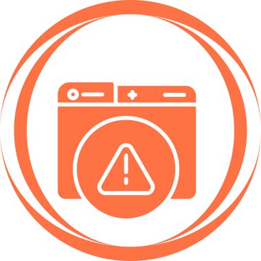 Hata web simgesi, vektör illüstrasyonu