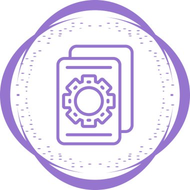 belge web simgesi vektör illüstrasyonu