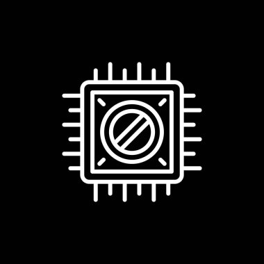 Çip. Web simgesi basit tasarım