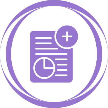 Rapor ver. Web simgesi basit illüstrasyon