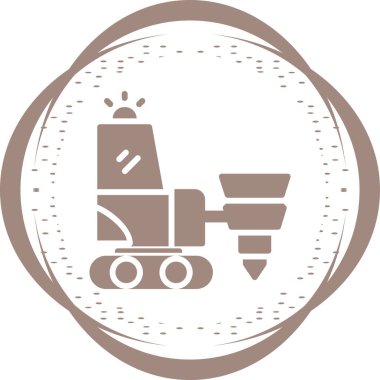 Sondaj Makinesi simgesi, vektör çizimi   