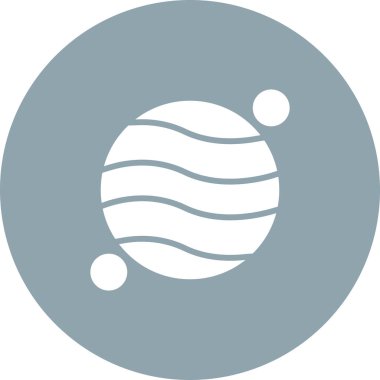 gezegen web simgesi, vektör çizim