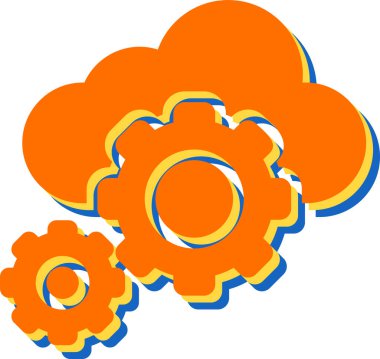 bulut web simgesi vektör illüstrasyonu