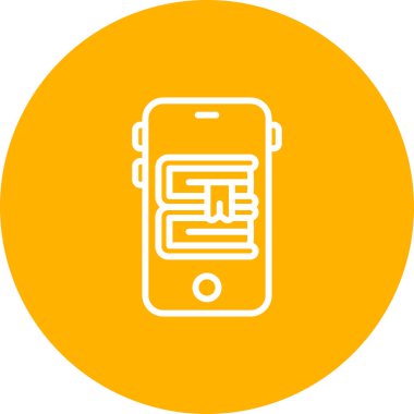 cep telefonu simgesi, vektör illüstrasyonu basit tasarım