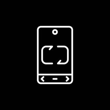 Karıştırma simgesinin basit vektör illüstrasyonu