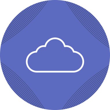 bulut web simgesi vektör illüstrasyonu