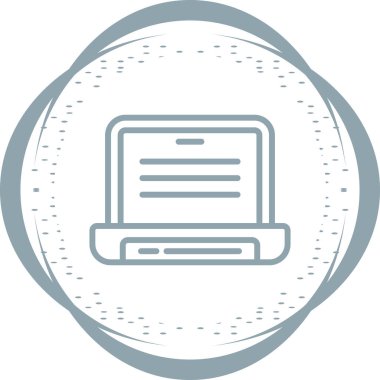 Dizüstü web simge vektör çizim         