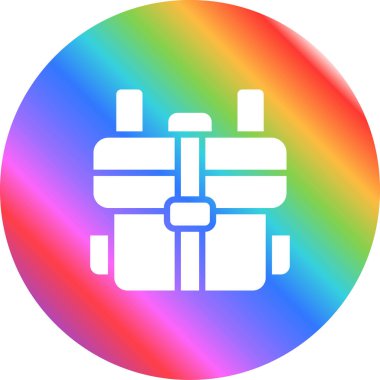 çanta simgesi, vektör illüstrasyonu basit tasarım