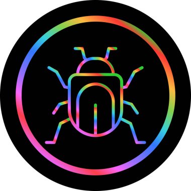 Böcek. Web simgesi basit illüstrasyon  