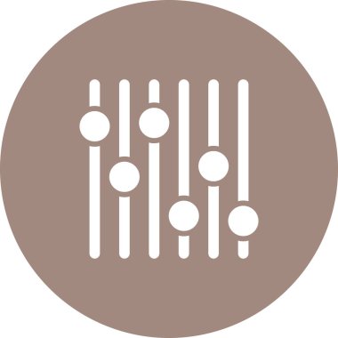 Sliders modern simgesinin vektör illüstrasyonu        