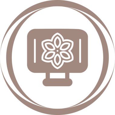 Masaüstü simgesinde Desen Desenleri, basit illüstrasyon