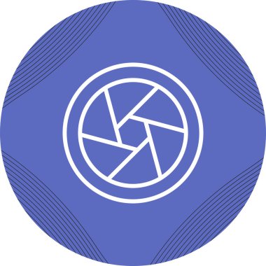 Modern Fotoğraf Lens 'inin vektör illüstrasyonu       