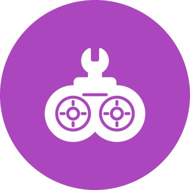 Tamir simgesinin basit çizgisi